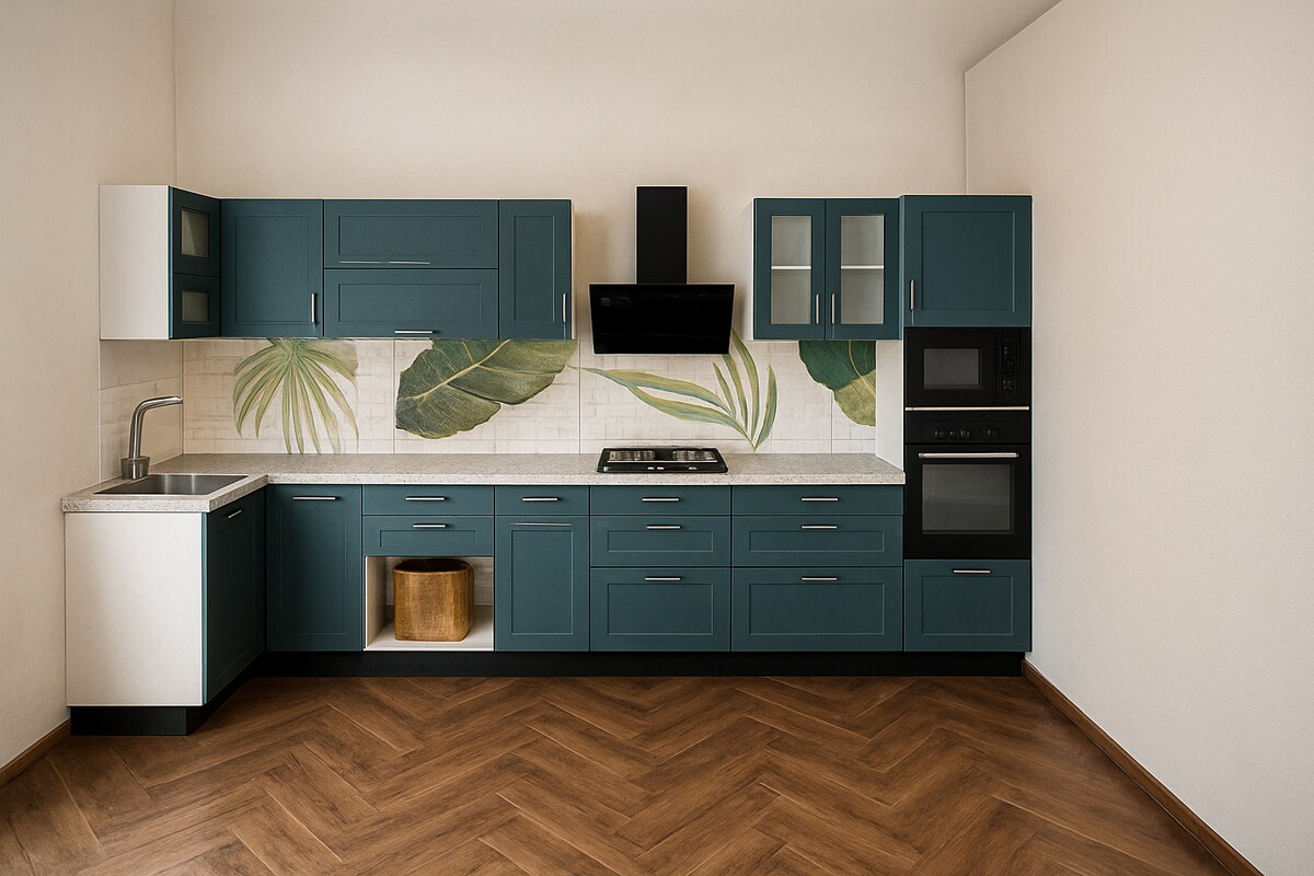 Contemporary Island Kitchen featuring Blum Soft-Close Tandem Boxes & Pull-outs #157